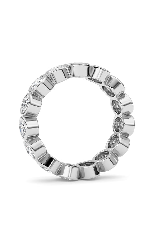 2.2CTW Oval Shaped Lab Grown Diamond (F/VS) Eternity Band Ring in 14K Gold