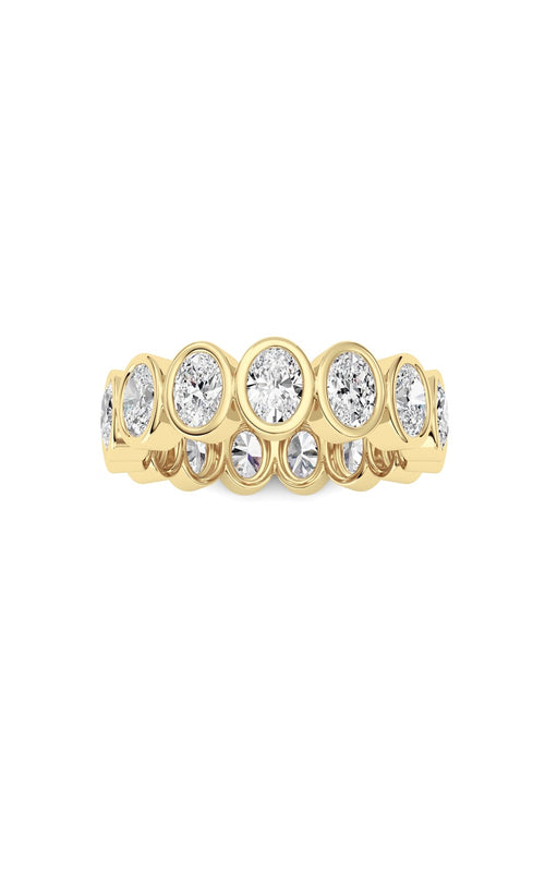 2.2CTW Oval Shaped Lab Grown Diamond (F/VS) Eternity Band Ring in 14K Gold