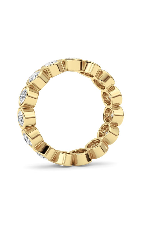 2.2CTW Oval Shaped Lab Grown Diamond (F/VS) Eternity Band Ring in 14K Gold