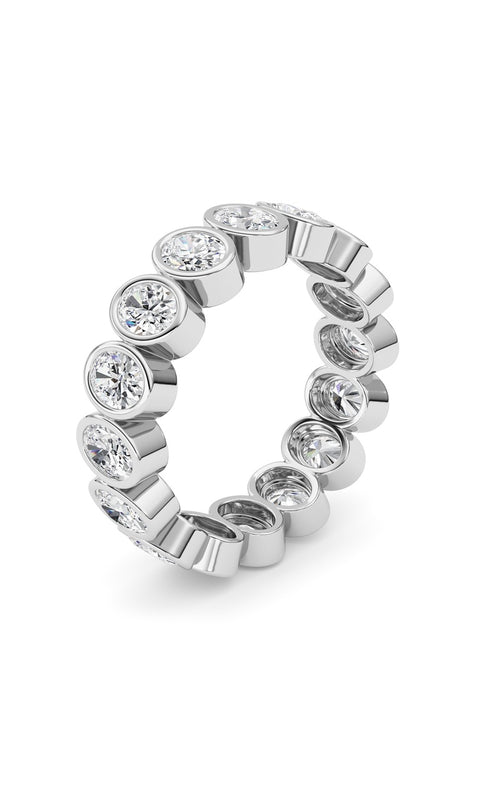 2.4CTW Oval Shaped Lab Grown Diamond (F/VS) Eternity Band Ring in 14K Gold