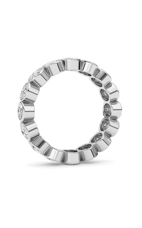 2.4CTW Oval Shaped Lab Grown Diamond (F/VS) Eternity Band Ring in 14K Gold