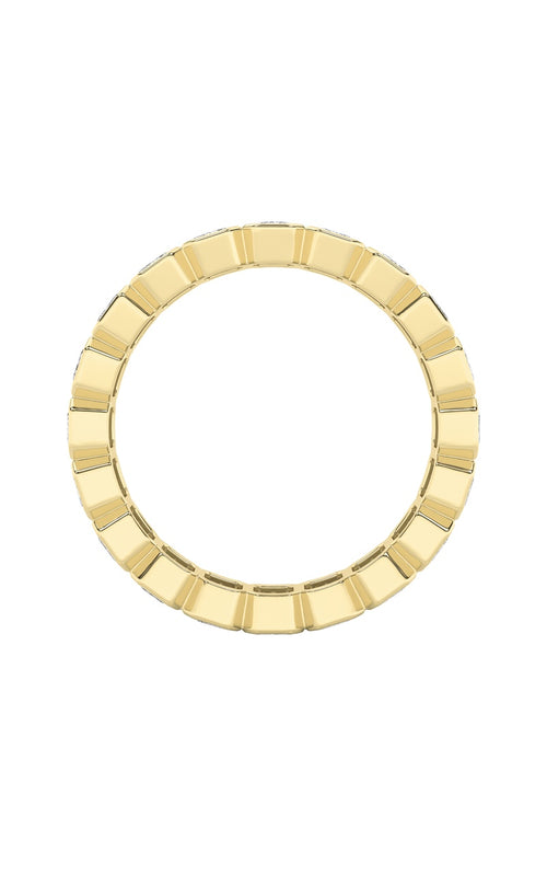 3.25CTW Emerald Shaped Lab Grown Diamond (F/VS) Eternity Band Ring in 14K Gold