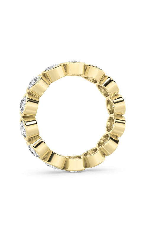 2.5CTW Round Shaped Lab Grown Diamond (F/VS) Eternity Band Ring in 14K Gold