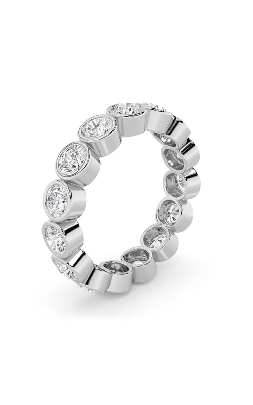 2.7CTW Round Shaped Lab Grown Diamond (F/VS) Eternity Band Ring in 14K Gold