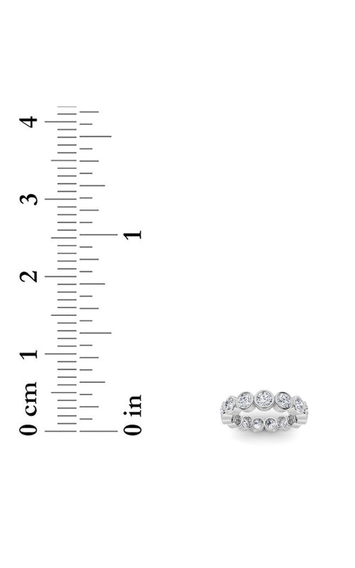 2.7CTW Round Shaped Lab Grown Diamond (F/VS) Eternity Band Ring in 14K Gold