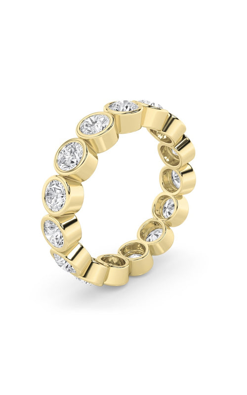 2.7CTW Round Shaped Lab Grown Diamond (F/VS) Eternity Band Ring in 14K Gold