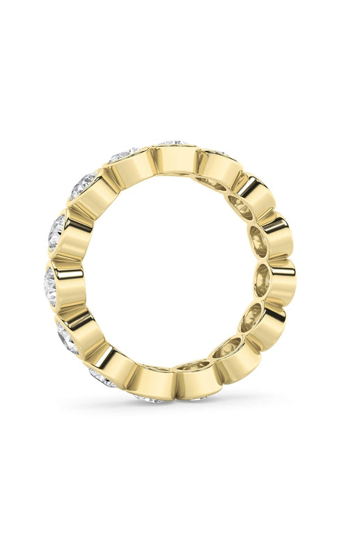 2.7CTW Round Shaped Lab Grown Diamond (F/VS) Eternity Band Ring in 14K Gold