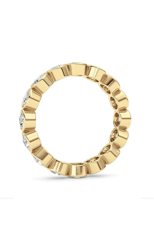 2.9CTW Round Shaped Lab Grown Diamond (F/VS) Eternity Band Ring in 14K Gold