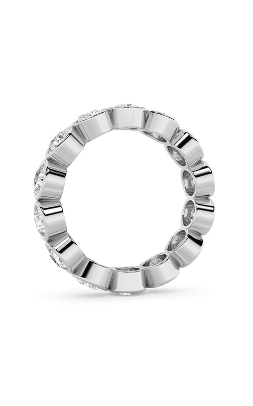 3CTW Round Shaped Lab Grown Diamond (F/VS) Eternity Band Ring in 14K Gold