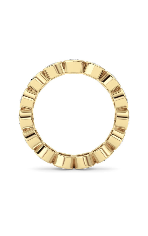 3.3CTW Round Shaped Lab Grown Diamond (F/VS) Eternity Band Ring in 14K Gold