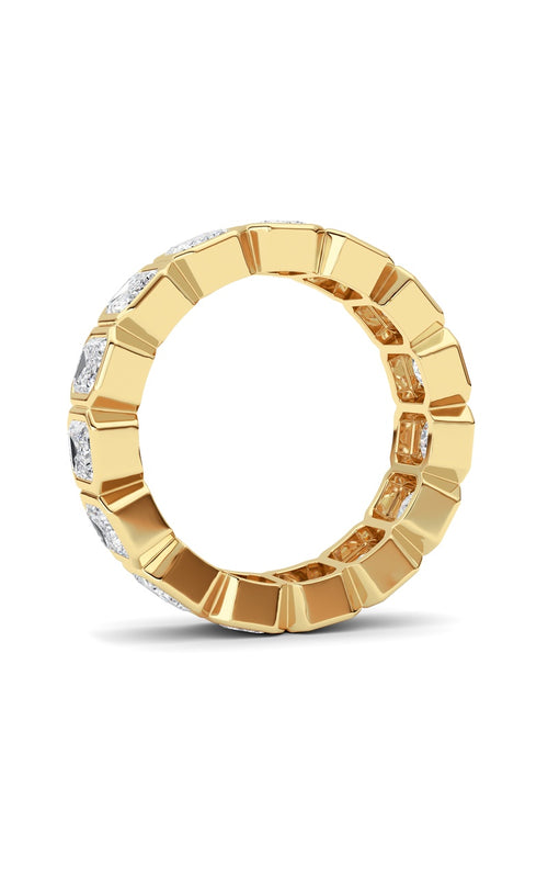 3.75CTW Emerald Shaped Lab Grown Diamond (F/VS) Eternity Band Ring in 14K Gold