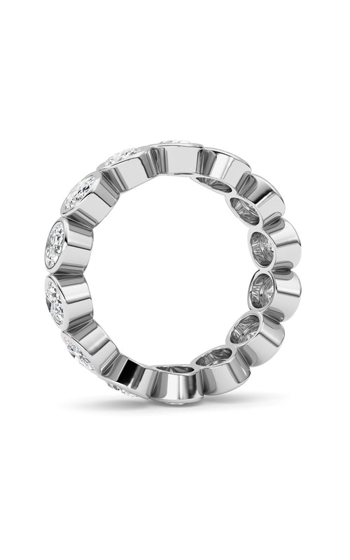 3.5CTW Oval Shaped Lab Grown Diamond (F/VS) Eternity Band Ring in 14K Gold