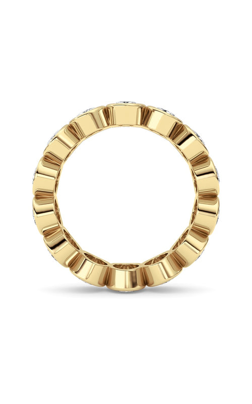 3.5CTW Oval Shaped Lab Grown Diamond (F/VS) Eternity Band Ring in 14K Gold