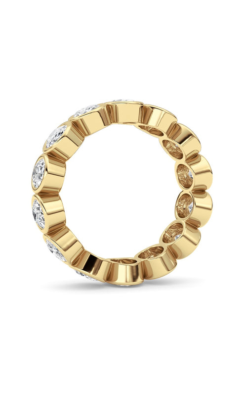 3.5CTW Oval Shaped Lab Grown Diamond (F/VS) Eternity Band Ring in 14K Gold