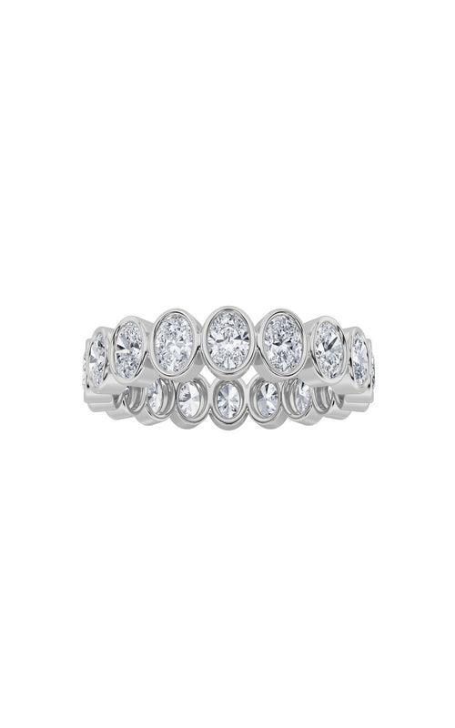 3.75CTW Oval Shaped Lab Grown Diamond (F/VS) Eternity Band Ring in 14K Gold