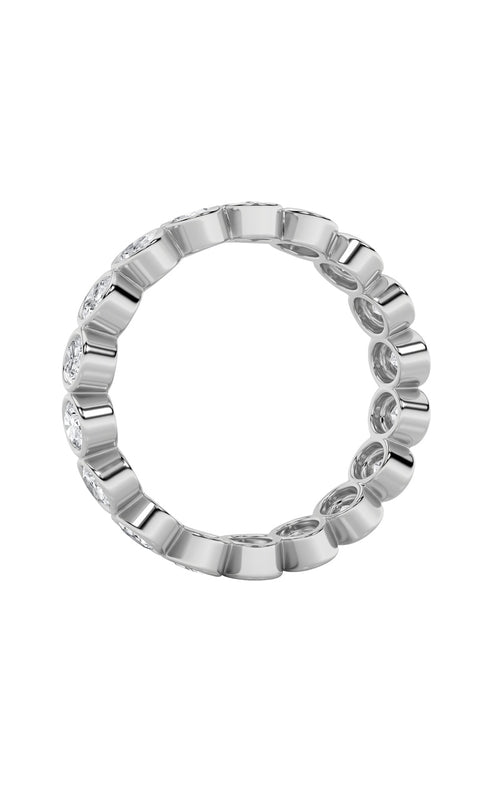 3.75CTW Oval Shaped Lab Grown Diamond (F/VS) Eternity Band Ring in 14K Gold