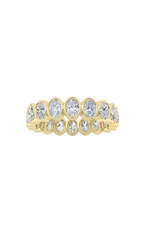 3.75CTW Oval Shaped Lab Grown Diamond (F/VS) Eternity Band Ring in 14K Gold