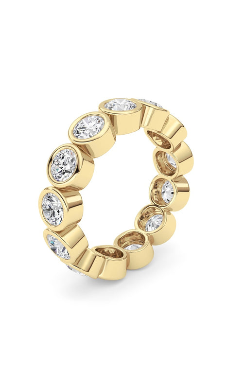 3.2CTW Round Shaped Lab Grown Diamond (F/VS) Eternity Band Ring in 14K Gold