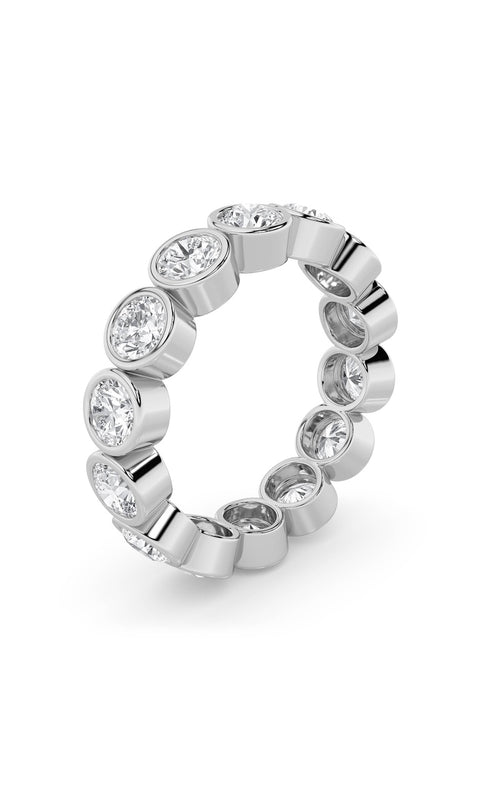 3.5CTW Round Shaped Lab Grown Diamond (F/VS) Eternity Band Ring in 14K Gold