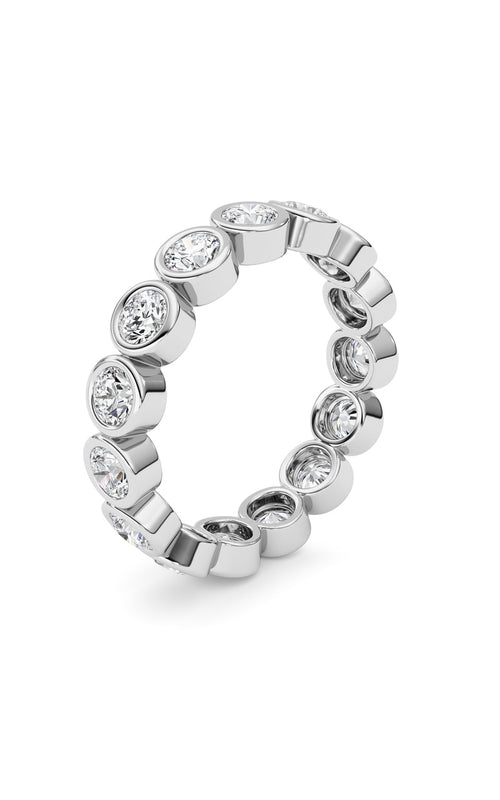 3.8CTW Round Shaped Lab Grown Diamond (F/VS) Eternity Band Ring in 14K Gold