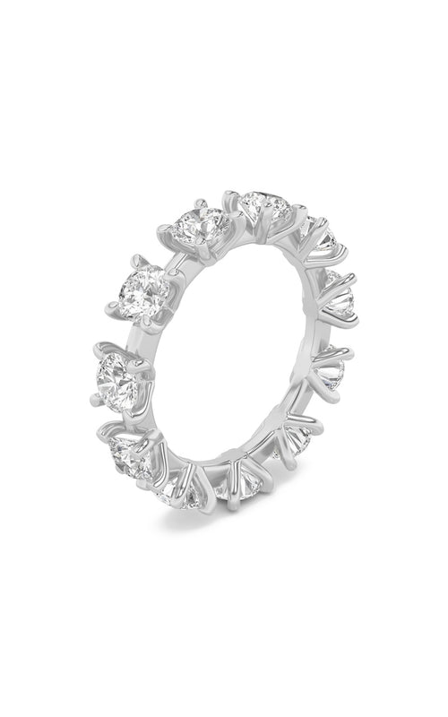 3CTW Round Shaped Lab Grown Diamond (F/VS) Eternity Band Ring in 14K Gold