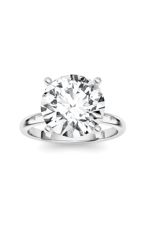 5CTW Round Shaped Lab Grown Diamond Classic Solitaire Ring in 14K Gold (F/VS)