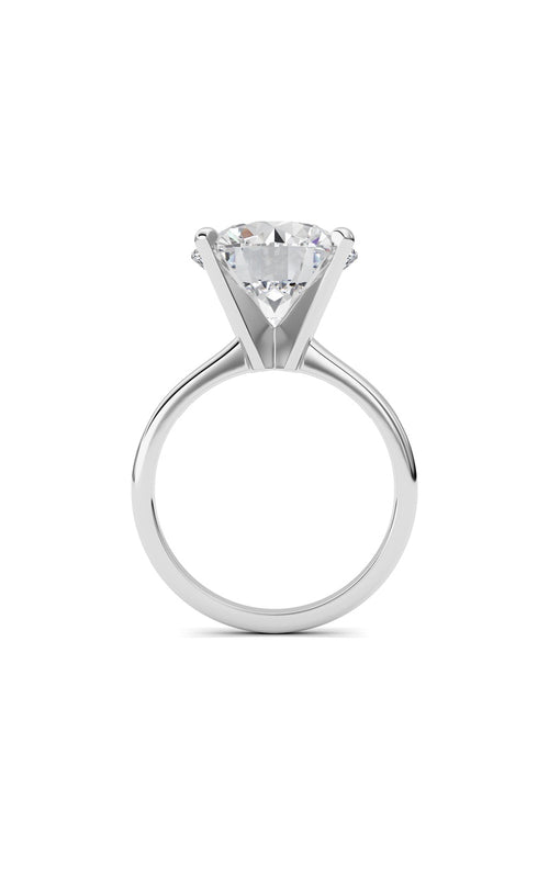5CTW Round Shaped Lab Grown Diamond Classic Solitaire Ring in 14K Gold (F/VS)
