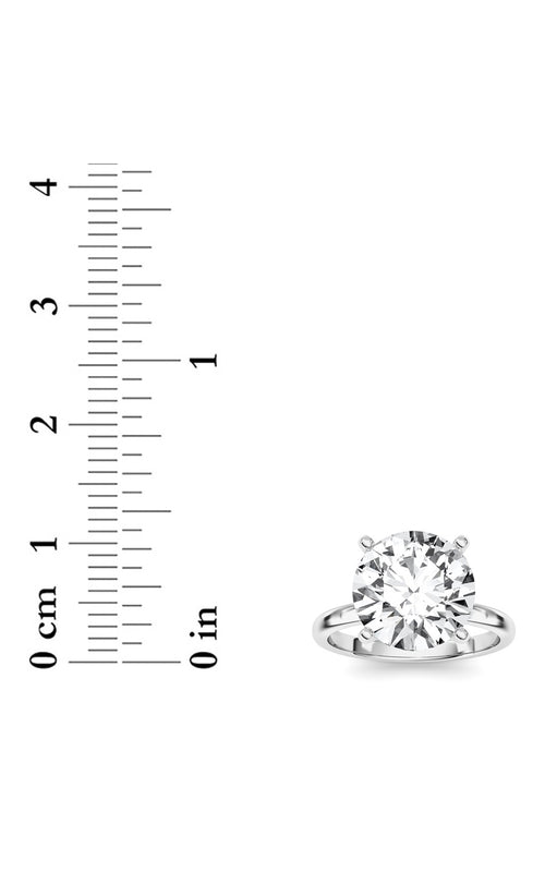 5CTW Round Shaped Lab Grown Diamond Classic Solitaire Ring in 14K Gold (F/VS)