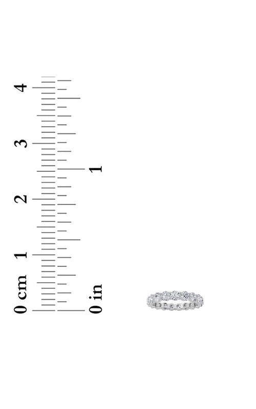 2.2CTW Round Shaped Lab Grown Diamond Split Prong Eternity Ring in 14K Gold (F/VS)