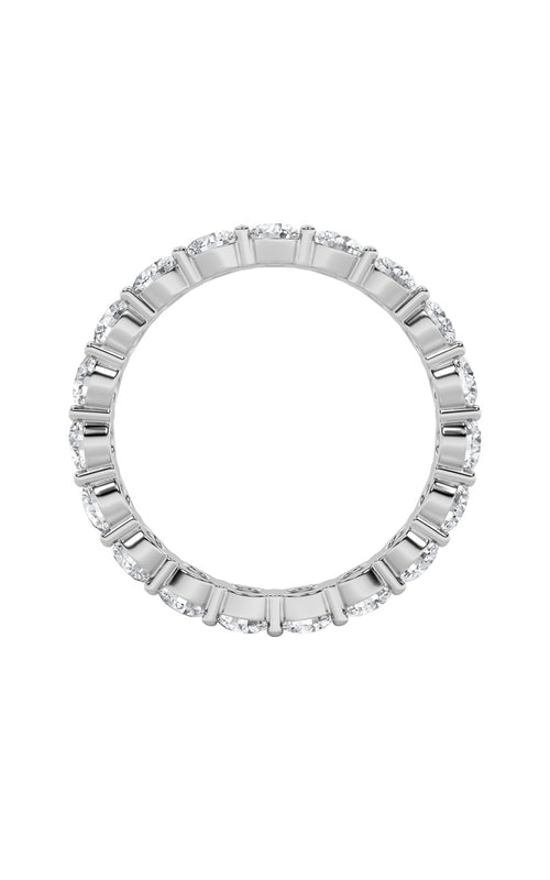 2.25CTW Round Shaped Lab Grown Diamond Split Prong Eternity Ring in 14K Gold (F/VS)