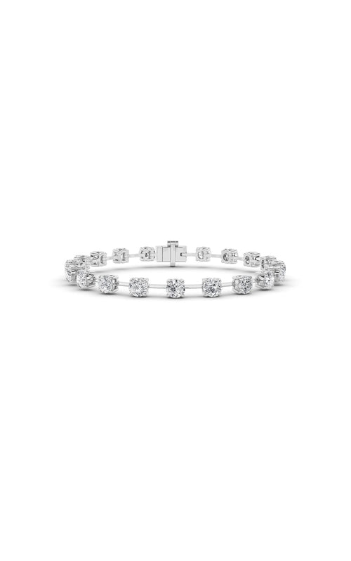 4CTW Round Shaped Lab Grown Diamond Split Prong Eternity Ring in 14K Gold (F/VS)