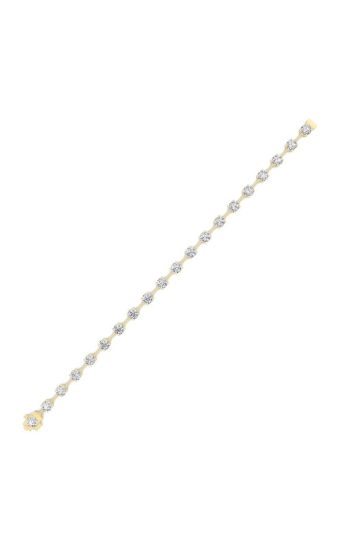 4CTW Round Shaped Lab Grown Diamond Split Prong Eternity Ring in 14K Gold (F/VS)
