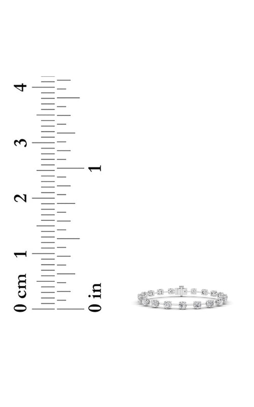 4.25CTW Round Shaped Lab Grown Diamond Split Prong Eternity Ring in 14K Gold (F/VS)
