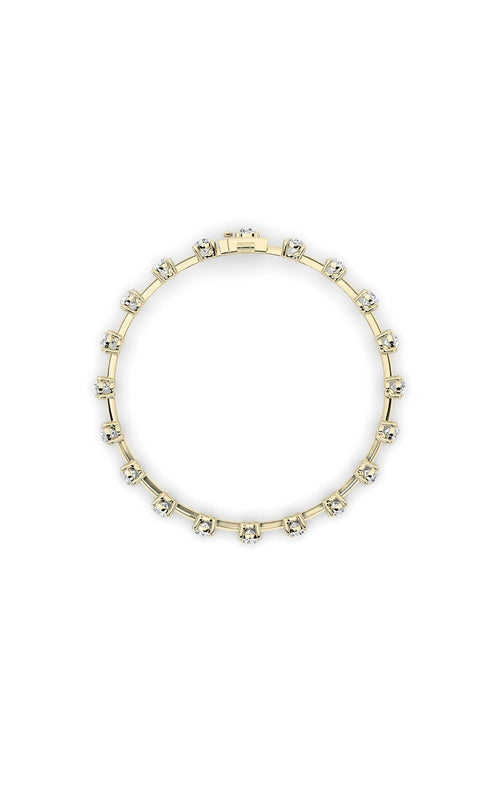 4.5CTW Round Shaped Lab Grown Diamond Split Prong Eternity Ring in 14K Gold (F/VS)