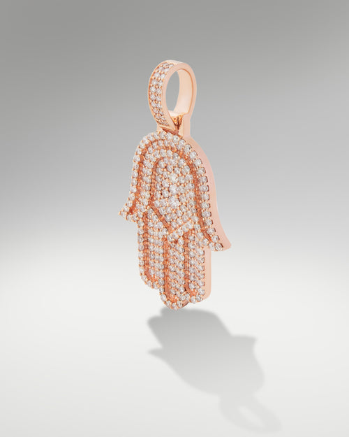 14k Rose Gold Hamsa Pendant1